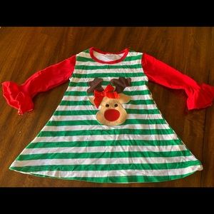 Toddler reindeer Christmas dress